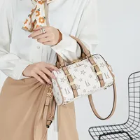 2022 MARKA Moda drukowana skórzana torebka swobodne ramię Messenger duże torby kobiety