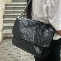 7A مصمم أكياس Niki Baby Chain حقيبة يد واحدة الكتف الرسول الإبطين النفط الشمع الجلد جارح البقر الأزياء الأزياء الكلاسيكية حقيبة جلدية حقيقية للسيدات