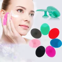 Sublimation 1PC Silicone Cleaning Brush Gel Washing Pad Exfoliating Blackhead Remover Facial Deep Cleansing Face Brushes Baby Bath Massager