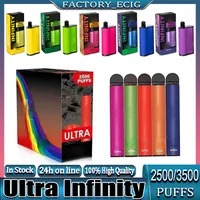 Fumated Infinity Monouso E Sigarettes Cigarette 1500mAh Capacità della batteria 12ml con 3500 sbuffi extra Ultra Vape Pen 100% Vapori di alta qualità