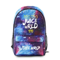 Backpack Juice WRLD Rappers Student 3D Sky Star Men Women Waterproof Oxford Boys Girls School Schoolbag2975