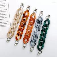 Link Chain ZiccoWong Fashion Acrylic Marble Bracelet Mobile Phone Lanyard Cell 2022 Hanging Accessories DIY Jewelry