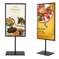 Double-sided poster stand A3&A4 metal cafe table sign advertising promotion desk display stand rack 268k