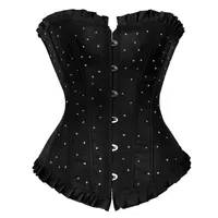 Bustiers corsets caudatus dames sexy lingerie hingestone corset gothique burlesque burlesque top corselet vintage plus taille korseblue rouge bla