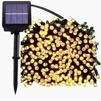 Saiten Solar String Light Outdoor 10m 20m 50 m Feenwaage Waterd Christmas Girland für Patio Party Holiday Decor