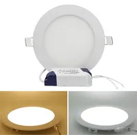 Led Panel Light 9W 12W 15w 18W 21W downlight Dimmable Led Slim Ceiling Lights Warm Natural Cool White 110-240V Including Drivers