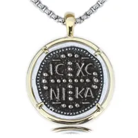 Pendant Necklaces Greek Byzantine Necklace Christian IC XC NI KA Medallion Orthodox Protection Constantinato Parent Gift