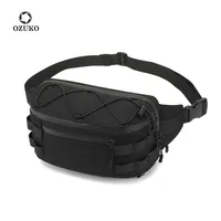 Ozuko Mens Mens Waist Bag Supt Pack Outdoor Sports Relt Sag для подростка водонепроницаемые мужчины для талии сумки Fanny Pack New 2021 201117