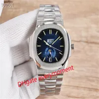 3 Style Silver High quality luxury fashion men's watch PP 40 5mm classic stainless steel mechanical transparent automatic 303U