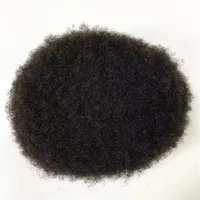 Nowy trend Pełny koronkowy indyjskie ludzkie dziewicze włosy Wymiana ręka Ręka #1B 4 mm afro męskie peruki dla czarnego mężczyzny w Ameryce Fast Express