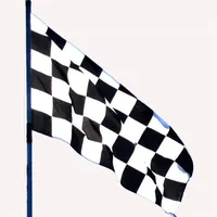 Benutzerdefiniertes Checker -Flag 3x5 ft hohe Qualität 90x150 cm Polyetser -Druck fliegender Hang -Checker Flag 5x3 FT2758