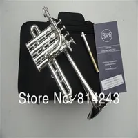 Bach B Piccolo Trumpet Silvering Trompeta Three Tone Trumpete Monel Piston with Durable Mouthpiece Gloves Box299I