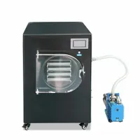 ZZKD 미국 창고 4-6kg 식품 진공 동결 건조기 동결 건조 화재 건조 시스템 냉동 샘플에서 물을 제거하기위한 진공 펌프와 함께 220V
