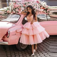 Angelsbridep 2022 Розовое шариковое платье выпускное выпускное выпускное выпускное платье