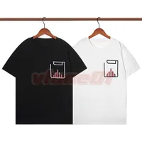 Wysokiej jakości męskie logo haft t koszule designerskie topy z krótkim rękawem damskie swobodne luźne koszulki azjatyckie rozmiar s-2xl