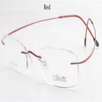 Whole-Luxury-brand Silhouette Titanium Rimless Optical Glasses Frame No Screw Prescriptioneglasses With Bax 281g