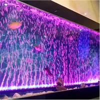 Aquariums Lighting LED Air Bubble Light Aquarium Lamp Underwater Submersible Fish Tank Color Changing Making Oxygen Aeration Tools