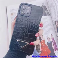 Luxury Geometric Lattice Pattern Leather Phone Cases For iPhone 13 promax 12 mini 11 Pro XR X XS Max 7 8 Plus Fashion Texture Grid fashion desginer Soft case Cover