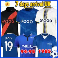 Everton maillot de foot 2020 2021 New soccer Jerseys #19 James Men Kids Kits Ensemble Shirt de football # 7 Richarlison Kean Davies Uniformes 1987 88 94 95 rétro soccer jersey