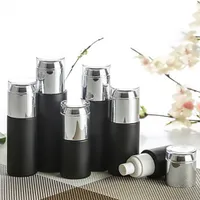 Frosted Black Glass Bottle Jars Cosmetic Face Cream Container Skin Care Lotion Spray Bottles 20ml 30ml 40ml 50ml 60ml 80ml 100ml 120ml