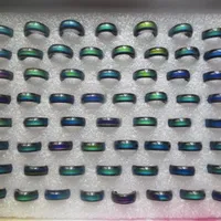 2018 fashion new design hematite vintage mood rings and wedding rings for men and women ring-for girl whole266S