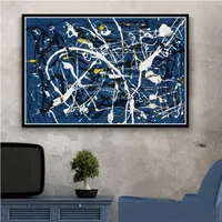 Gemälde Art Jackson Pollock abstraktes Malmalerei psychedelisches Poster und Drucke Leinwand Wandbilder Home Decor2880