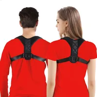 ZK20 dropshipping ny het hållningskorrigerare justerbar män säkerhetssele bälten skydd tillbaka kvinnor rakt axel stöd