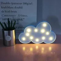 Luci notturne adorabili nuvole stelle moon led 3d simpatico gioco regalo per bambini per bambini lampada decorazione camera da letto illuminazione per interni