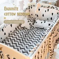 Bedding Sets Children Bed Product Four Or Five Paper Set Pure Cotton Defence Collide Can Unpick And Wash Full Bumper Pillow1261n