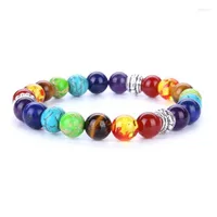 Charm Bracelets DIEZI Design Men & Bangles 7 Chakra Healing Balance Beads Bracelet For Women Reiki Prayer Stones Jewelry Fawn22