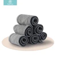 Happyflute Absorbants 5 couches Bamboo Charcoal Insert réutilisable Baby Nappy Diaper Insert for Baby Tissu Diaper Nappy 220728