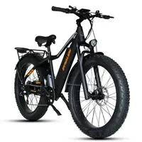 Bicicleta elétrica Dynalion de estoque dos EUA Adultos 26 "FATO PENOS LONGO 48V16AH Bateria de íons de lítio 750W 7 velocidades Deleur Mountain Ebike Ul certificado B0702