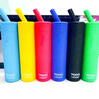 HCOW Soft Silicone SG Puff 7000Puffs Wegwerp E Sigaretten Vape Pen 2% 5% 16 ml Mesh Coil 650mAh Oplaadbaar met Type-C-opladen