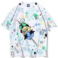 Men&#039;s T-Shirts Oversize T Shirts Hip Hop Cartoon Full Body Print Streetwear T-Shirt Harajuku Cotton Casual Tshirt Summer Half Sleeve Tops Te