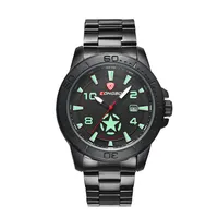 2020 Longbo Luxury Männer Armee Star Sport Sport Canvas Leder Quarz Uhren für Männer Freizeituhr einfache Uhr orologi da Uomo 80217240y