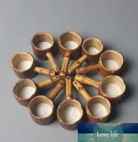 Klassisches Teewerkzeug Bambus Tee Infuser Filter Colander Sieb mit Griff Neuheit