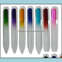 Fashion Colorf Crystal Glass Nail Buffer 14Cm Art Files For Manicure Uv Polish Tool Drop Delivery 2021 Tools Salon Health Beauty Nzjdm