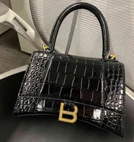 Designer Bag Balenciga Handags Family Women Paris 2022 Fashion Hourglass Leather Women's Light Luxury One Messenger Hand Shoulder Crossbody Bag