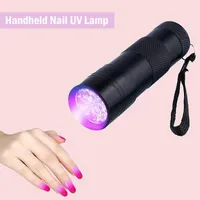 Nail Art Equipment 1PCS Mini Handheld UV Press Light Polish Stamper Lamp Quick Dry Stac22