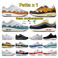 1/87 Sneakers Men Women 1 1s Running Shoes Anniversary Royal Aqua Orange Live Together Mystic Dates Have A Day 87S Mens Trainers Sports Chaussures 36-45