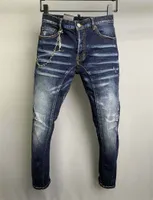 2022 الوافدين الجدد D2 Mens Designer DeniM''dsq2''jeans HOLES BROUNES DSQUARE JEAR