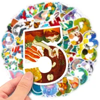 50PCS Skateboard Stickers children illustration For Car Baby Scrapbooking Pencil Case Diary Phone Laptop Planner Decoration Book Album Kids Toys Decals