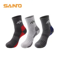 Sports Socks Santo Thickened Long Tube Running Mountaineering Men&#39;s Deodorant Quick-Drying SocksSports