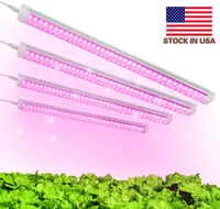 (Pack of 4) SHOPLED Grow Lights Full Spectrum for Seed Starting LED 80W(20W x 4 440W Equivalent) T8 2FT Integrated Fixture Lamp Linkable Plug and Play Growing Lights