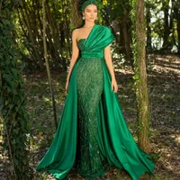 Party Dresses Serene Hill Green Mermaid With Train Evening Gowns 2022 Luxury Beading Elegant For Women LA71108Party