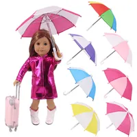 10Pieces/Lot Mini Umbrella Rain for Baby Doll Life Journey Dolls Acessory Birthday Gift for Dollhouse Decor 2784 T2