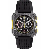 Wristwatches UMQ Fashion BR Model Sport Rubber Watchband Quartz Bell Luxury Multifunction Watch Business Stainless Steel Man Ross 237H