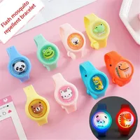Sublimation Party Favor Silicone Mosquito Repellent Watch Children Cartoon Summer Insect Repellents Bracelet Lightweight Waterproof Wrist Band Bracelet