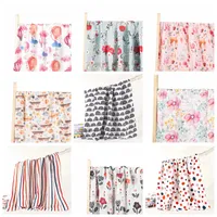 Baby Muslin Swaddle Blankets Newborn Bamboo Cotton Swaddling Digital Printed Flowers Animal Bath Towels Infant Wrap Robes Bedding Quilt Stroller Cover B7932