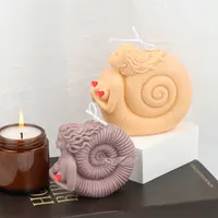 Conch Girl Candle Siliconen schimmel Oceaan Godin Aromatherapy Gips Craft Decoratie Soap Resin S 220721